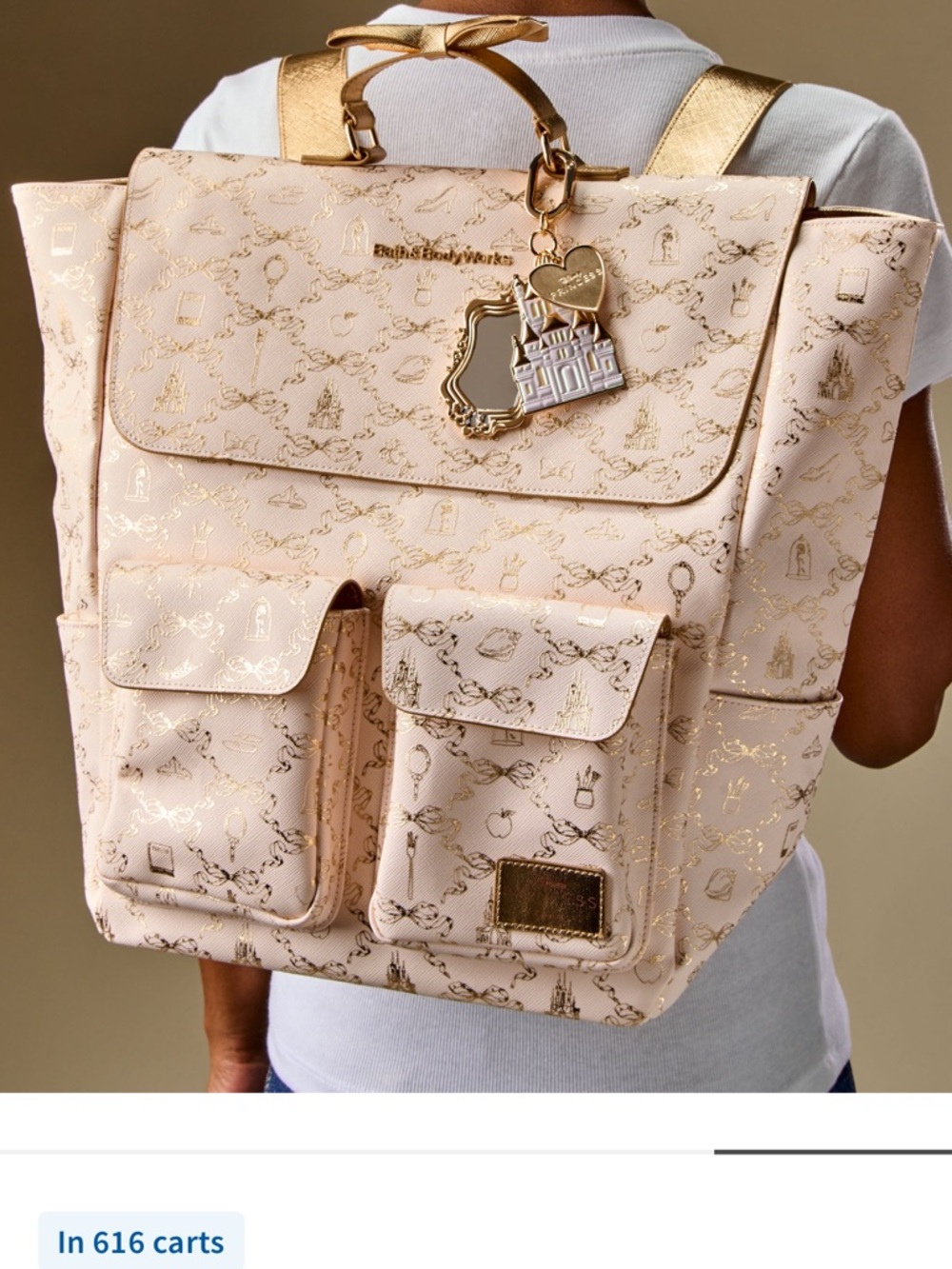 Disney Princess Backpack with Gold Accents